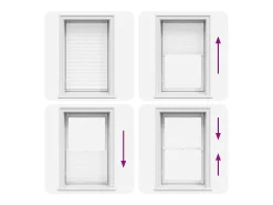 Estor plisado 80x100 cm Blanco