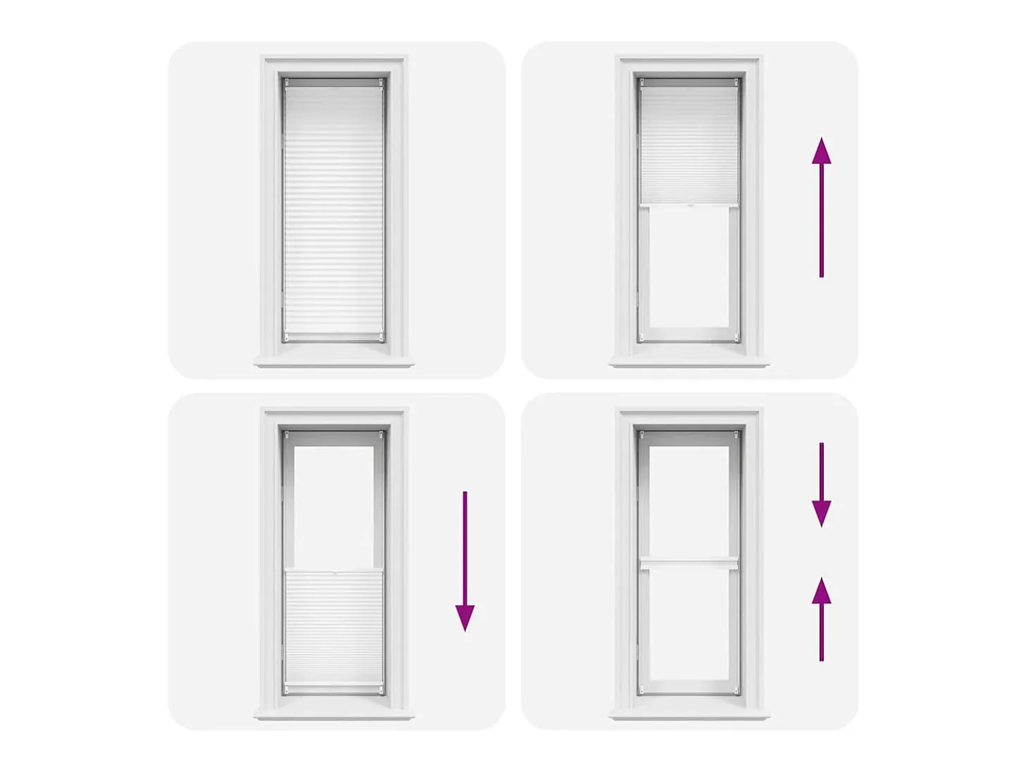 Estor plisado 40x150 cm Blanco