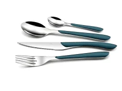 Estuche de 24 piezas Eclat Bleu Canard Amefa - Moderno y Brillante