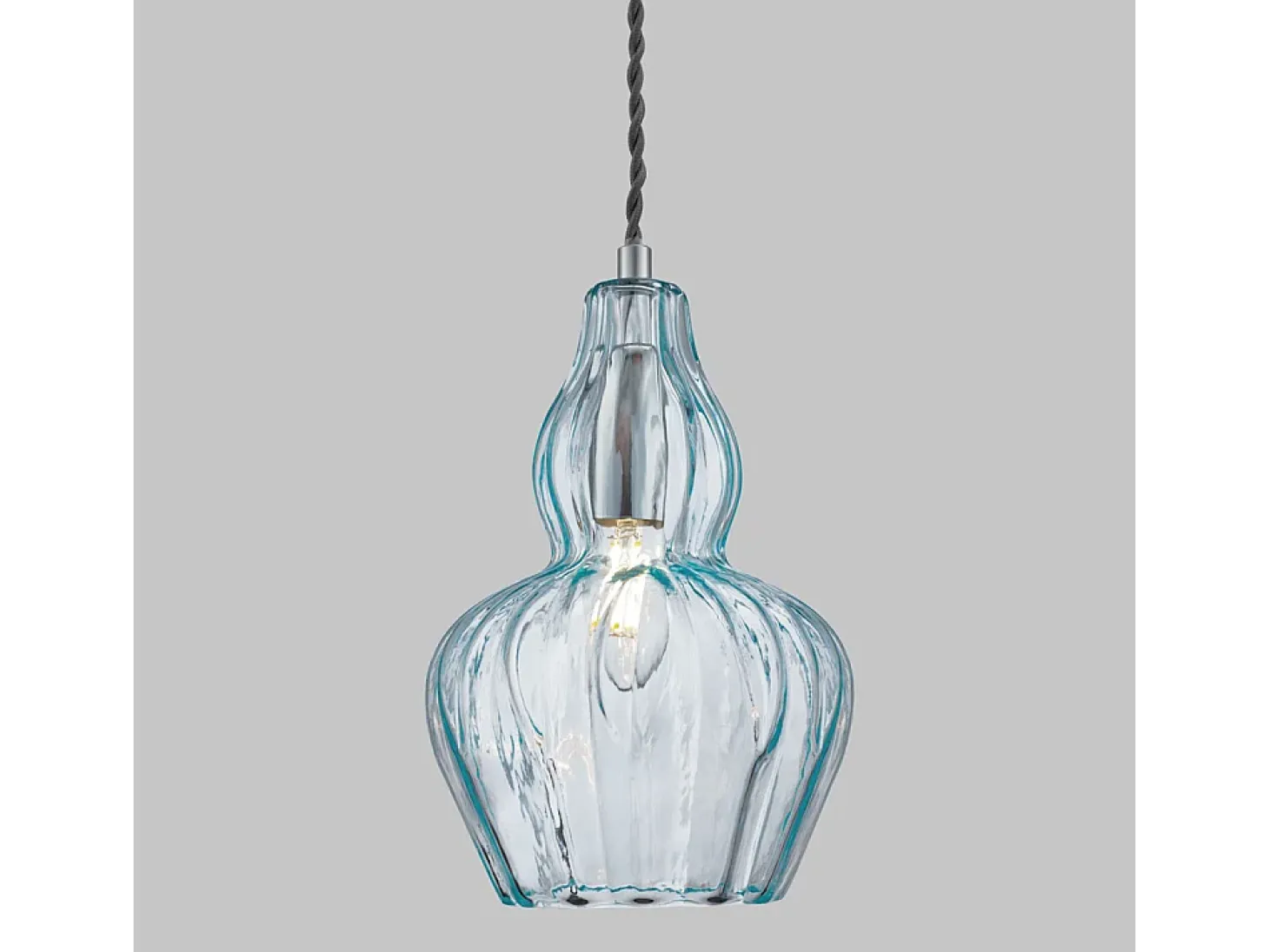Eustoma Lámpara Colgante Techo Dome Níquel, 1 Luz, E14