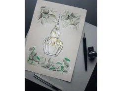 Eustoma Lámpara Colgante Techo Dome Níquel, 1 Luz, E14