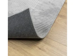 Everlyn Alfombra de pelo corto look escandinavo IZA gris 160x230 cm