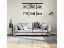 Everlyn Alfombra de pelo corto look escandinavo IZA gris 160x230 cm