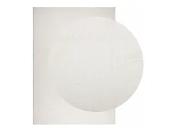 Everlyn Alfombra de pelo corto look escandinavo IZA crema 160x230 cm