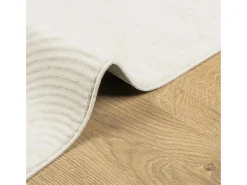 Everlyn Alfombra de pelo corto look escandinavo IZA crema 160x230 cm