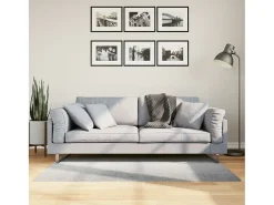 Everlyn Alfombra de pelo corto look escandinavo IZA gris 80x150 cm