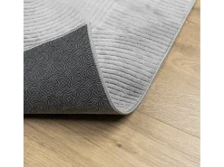 Everlyn Alfombra de pelo corto look escandinavo IZA gris 80x150 cm