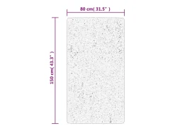 Everlyn Alfombra de pelo corto look escandinavo IZA gris 80x150 cm