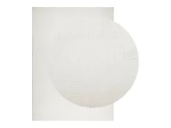 Everlyn Alfombra de pelo corto look escandinavo IZA crema 200x280 cm