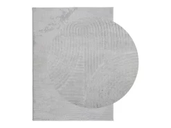 Everlyn Alfombra de pelo corto look escandinavo IZA gris 240x340 cm