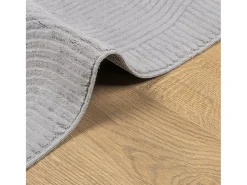 Everlyn Alfombra de pelo corto look escandinavo IZA gris 240x340 cm