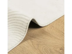 Everlyn Alfombra de pelo corto look escandinavo IZA crema 100x200 cm