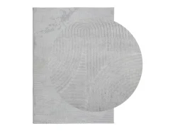 Everlyn Alfombra de pelo corto look escandinavo IZA gris 120x170 cm