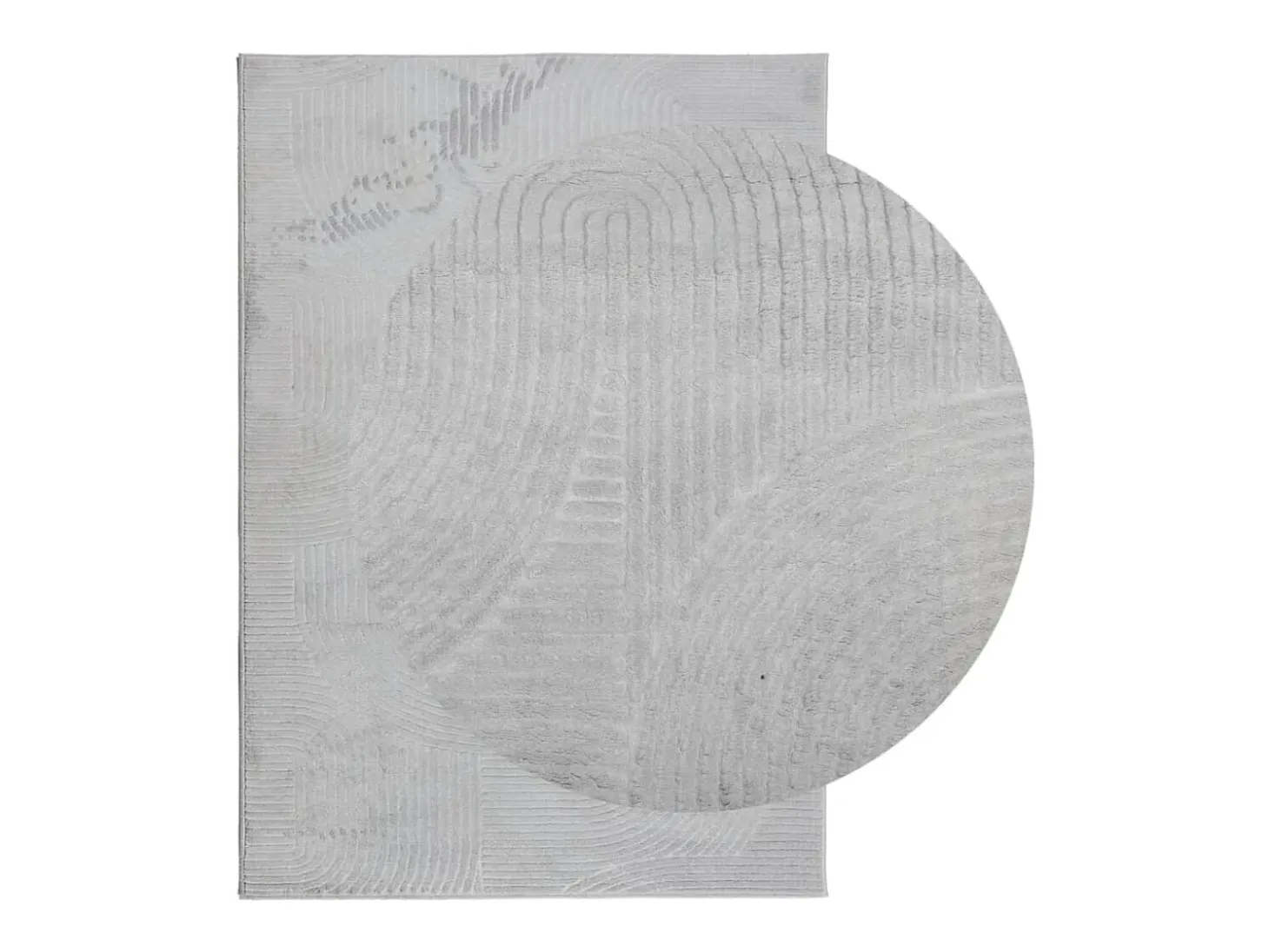 Everlyn Alfombra de pelo corto look escandinavo IZA gris 140x200 cm