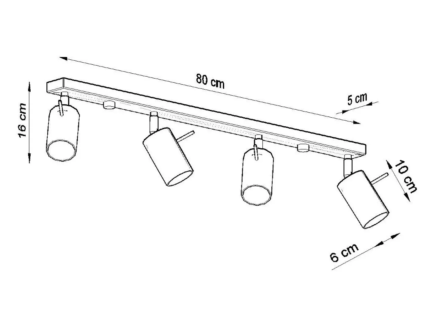 Faretto Barre Incasso 4 Luci Bianco GU10 Barras de foco Flush 4 Light White GU10