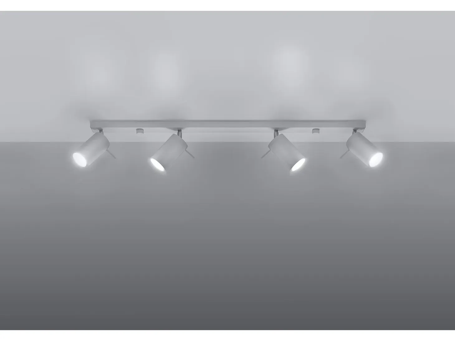 Faretto Barre Incasso 4 Luci Bianco GU10 Barras de foco Flush 4 Light White GU10