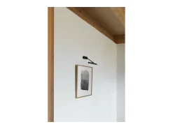 Faro Barcelona - Lámpara de pared Magritte 300, LED de 6 W, 3000 K, regulable, para cuadros, 380 lm, níquel