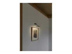 Faro Barcelona - Lámpara de pared Magritte 300, LED de 6 W, 3000 K, regulable, para cuadros, 380 lm, níquel