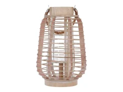 Farol Atmosphera Portavelas Ratán (33 x 22 cm)