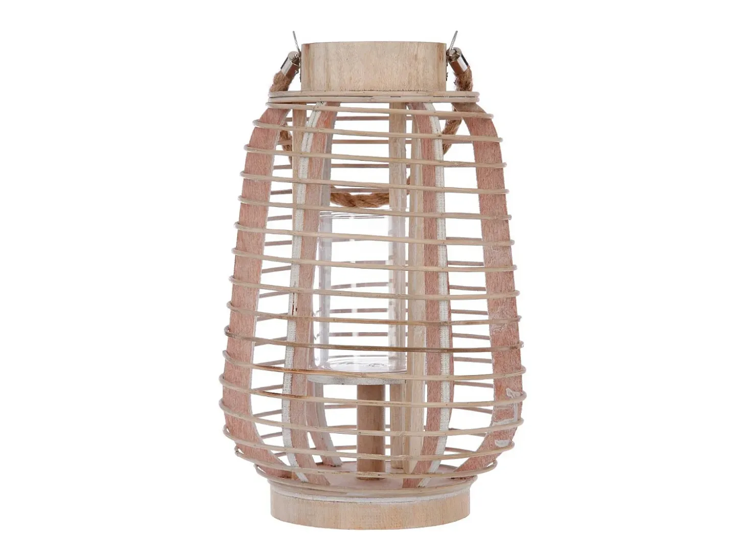 Farol Atmosphera Portavelas Ratán (33 x 22 cm)