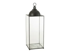 Farol metal negro 41x41x121cm