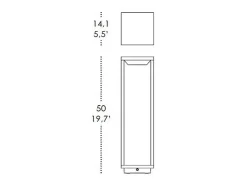 Farol solar para el hogar, 2,2 W, LED, funciona con pilas, IP54, color azafrán corten