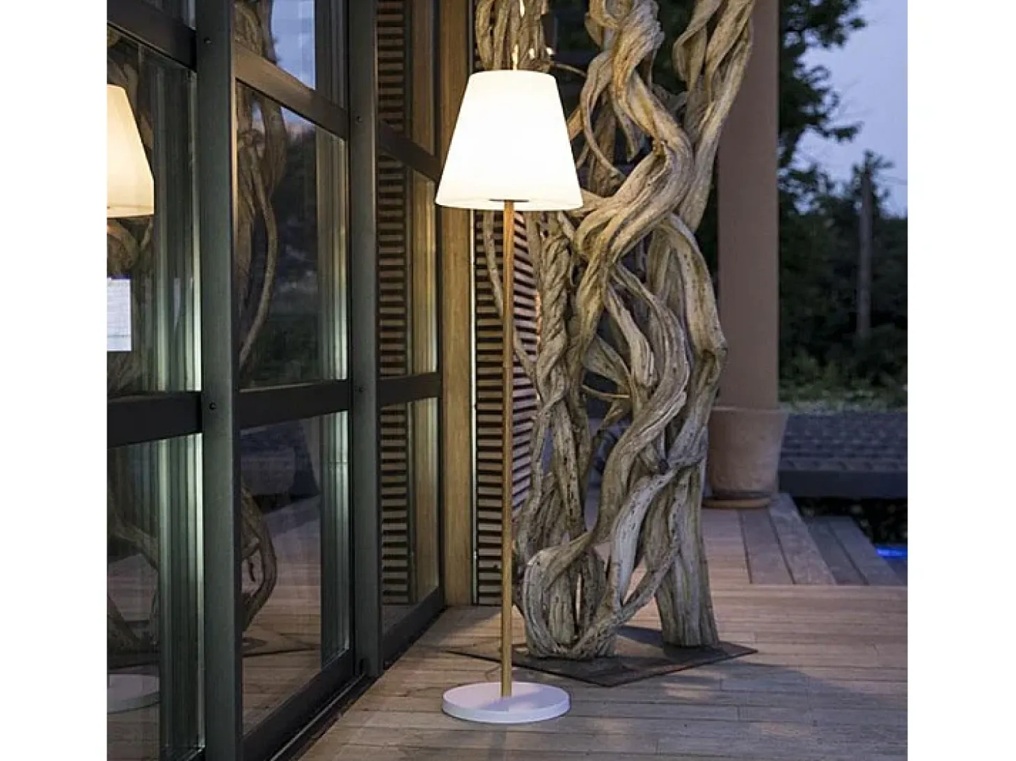 farola solar H150CM WOOD