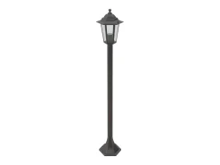 Farolas de jardín aluminio bronce E27 110 cm 6 unidades ES363598