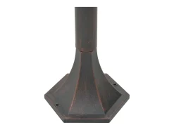 Farolas de jardín aluminio bronce E27 110 cm 6 unidades ES363598