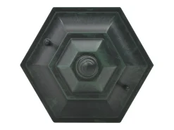 Farolas de jardín aluminio verde oscuro E27 110 cm 6 unidades ES560014