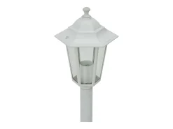 Farolas de jardín aluminio blancas E27 110 cm 6 unidades ES195712