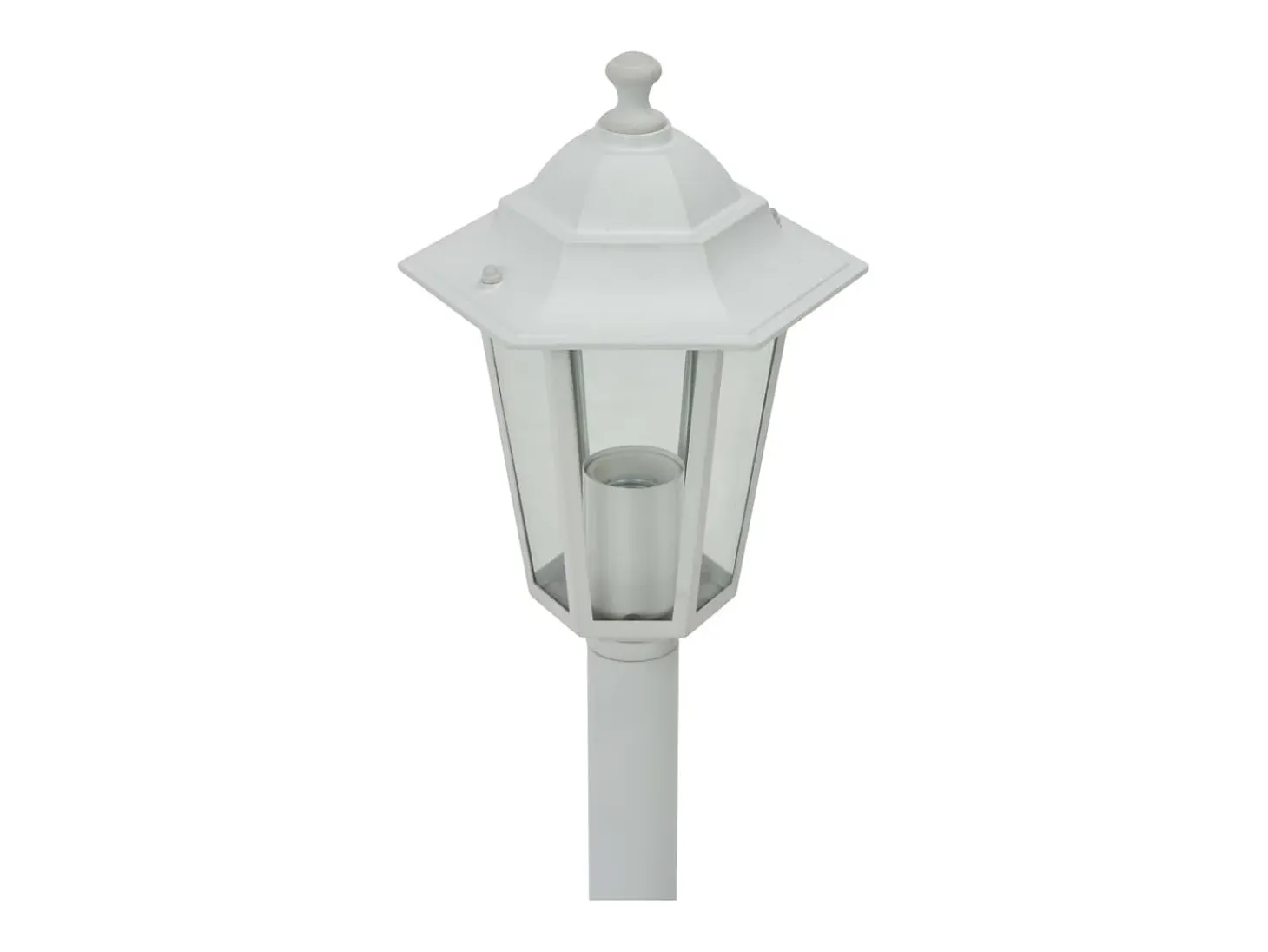 Farolas de jardín aluminio blancas E27 110 cm 6 unidades ES195712