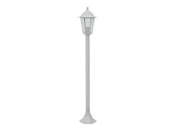Farolas de jardín aluminio blancas E27 110 cm 6 unidades ES195712