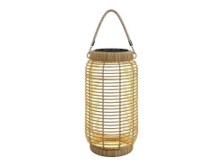 Farolillo solar Ashti Outsunny luces LED natural Ø18x37 cm