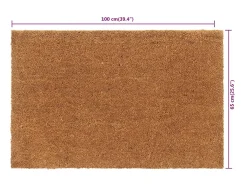 Felpudo de fibra de coco natural 65x100 cm ES346615