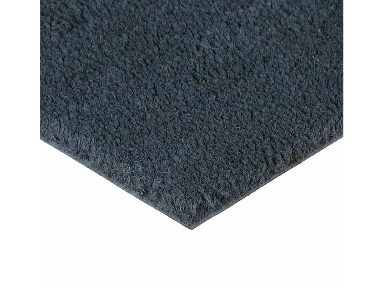 Felpudo de fibra de coco gris oscuro 100x200 cm ES372301
