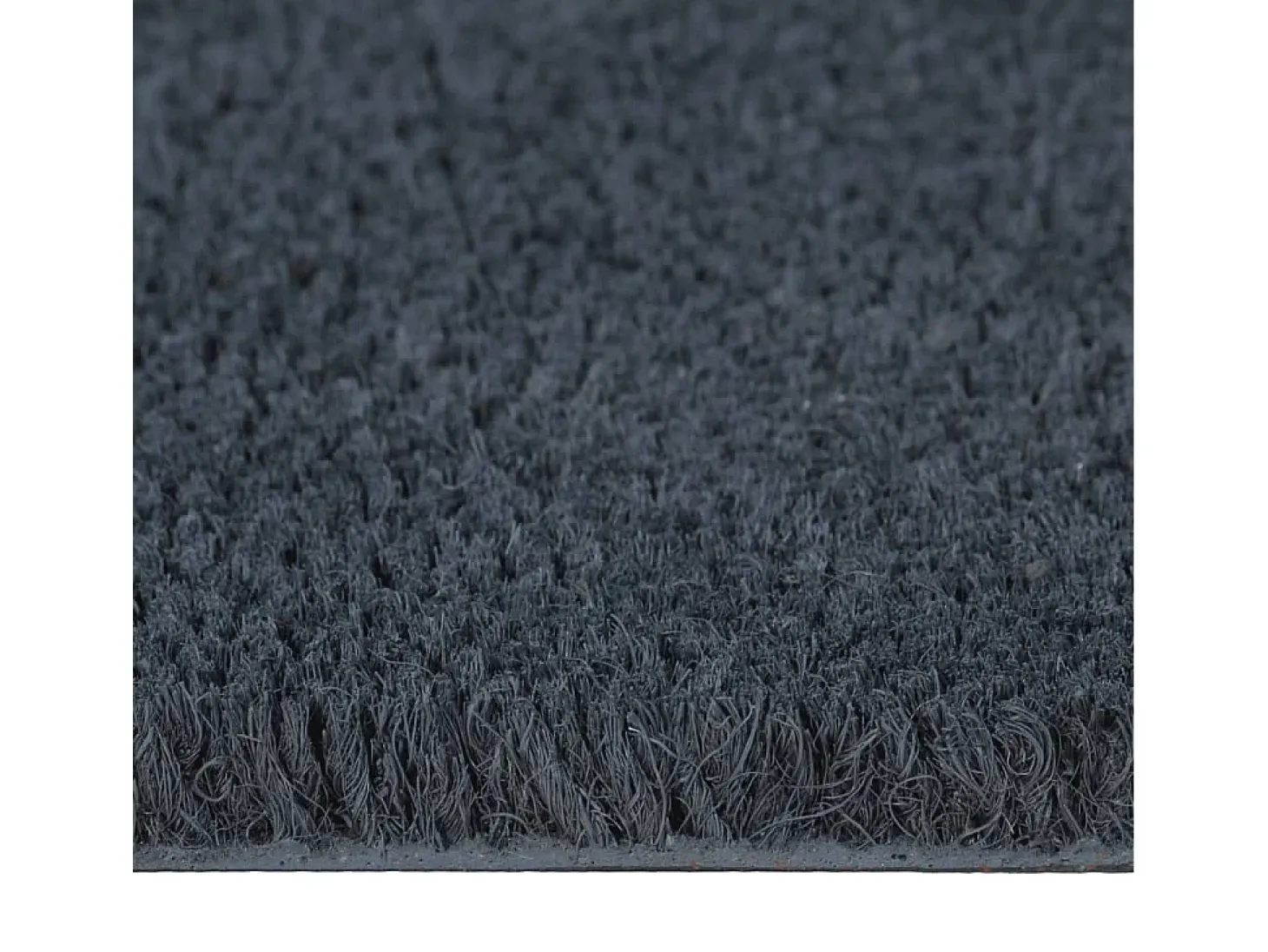 Felpudo de fibra de coco gris oscuro 100x200 cm ES372301
