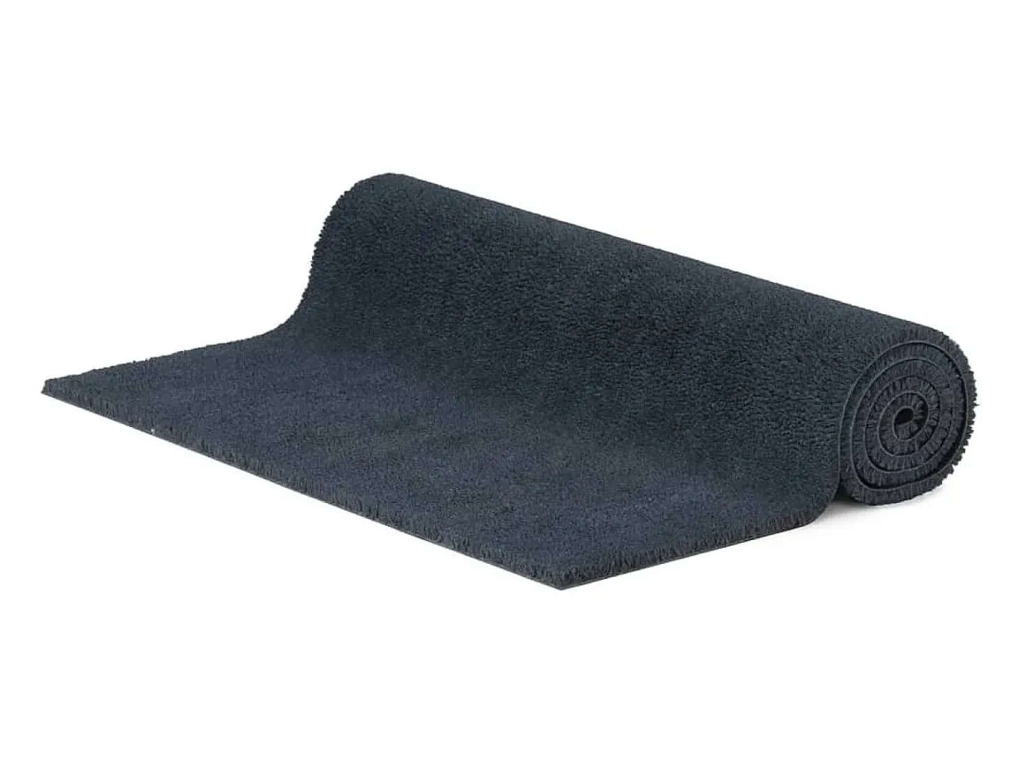 Felpudo de fibra de coco gris oscuro 100x200 cm ES372301