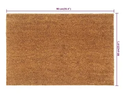 Felpudo de fibra de coco natural 60x90 cm ES629806