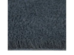 Felpudo de fibra de coco gris oscuro 90x150 cm ES425447