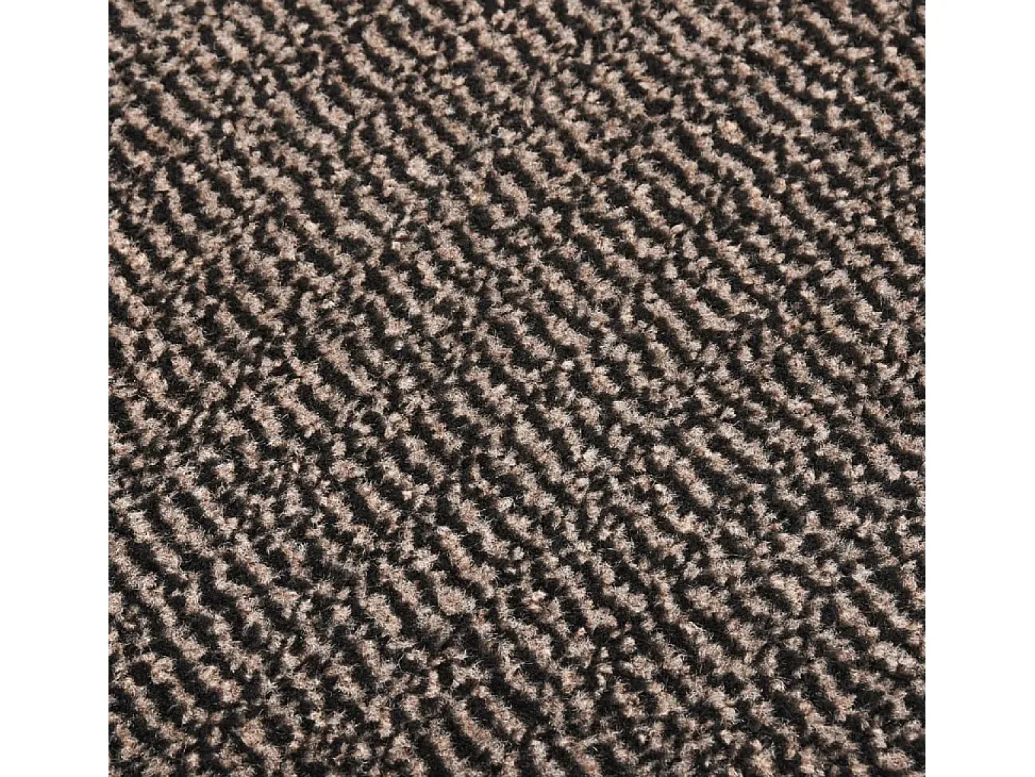 Felpudo de nudo marrón oscuro 40x60 cm ES492570