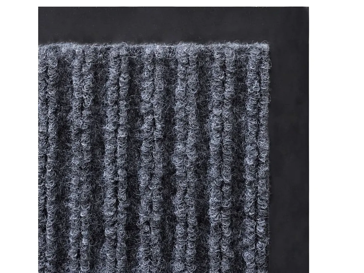 Felpudo de PVC gris 117x220 cm ES941169