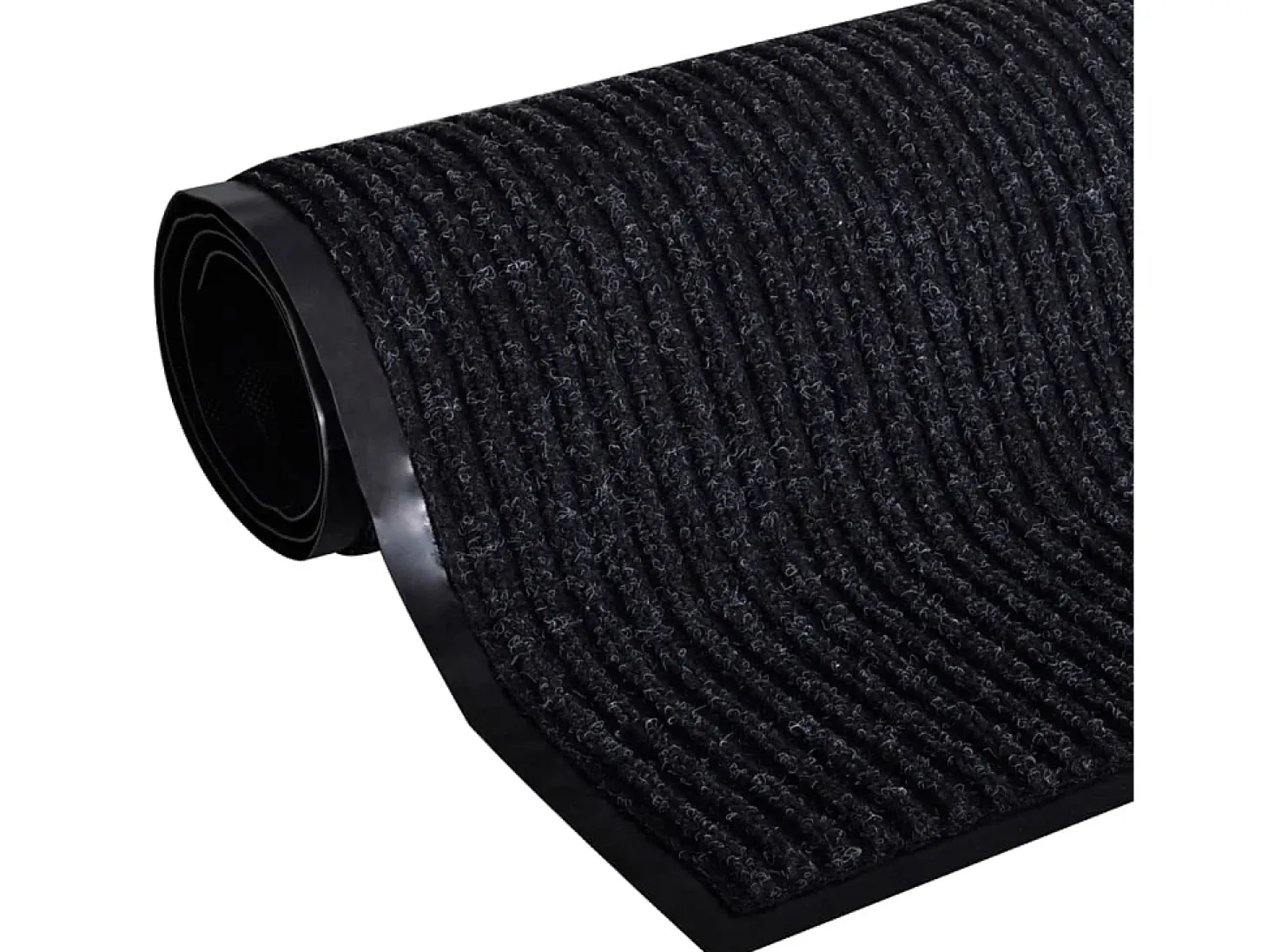 Felpudo de PVC negro 117x220 cm ES366671
