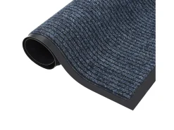 Felpudo de rayas azul 80x120 cm ES463995