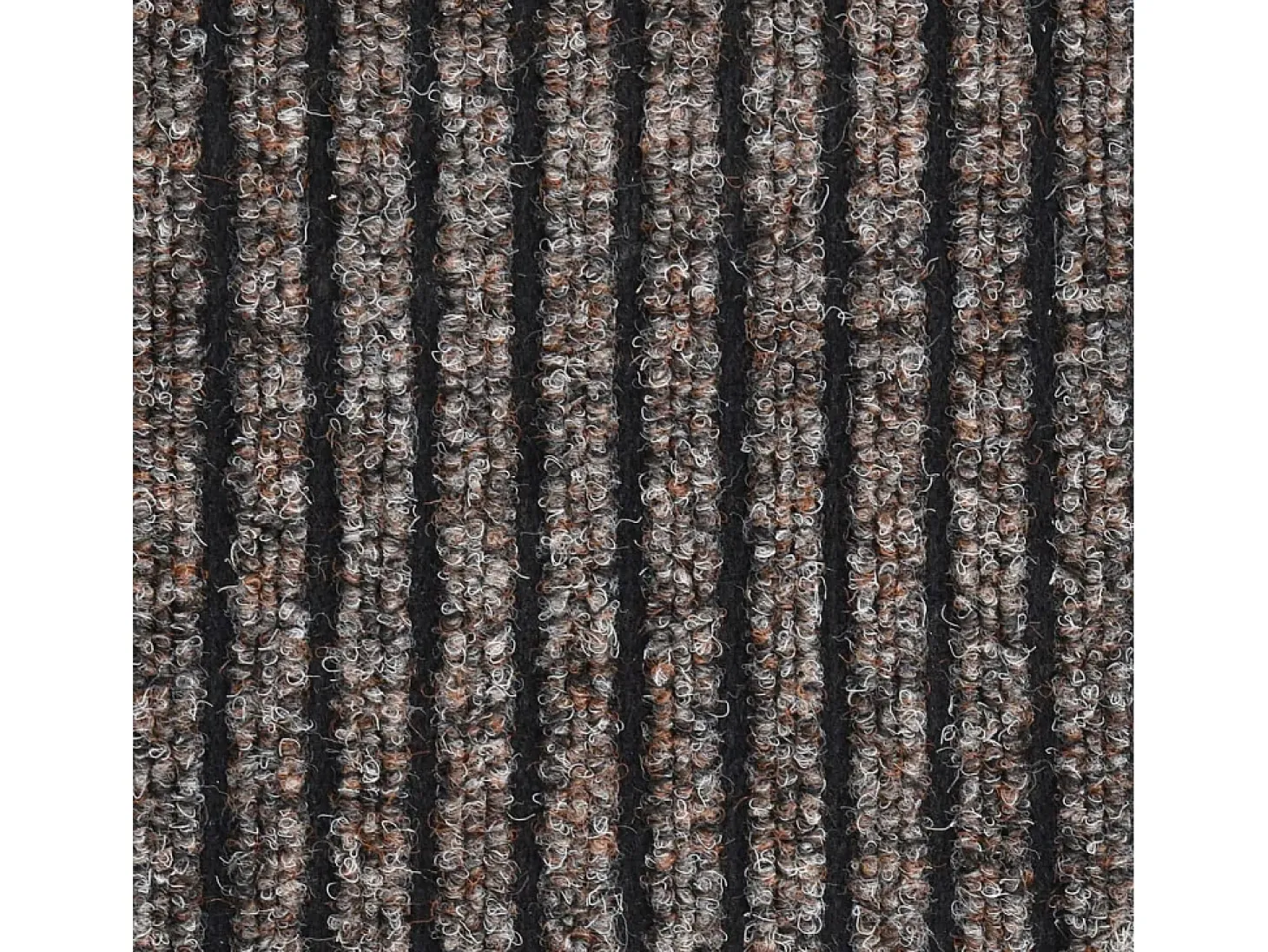 Felpudo de rayas beige 80x120 cm ES729661