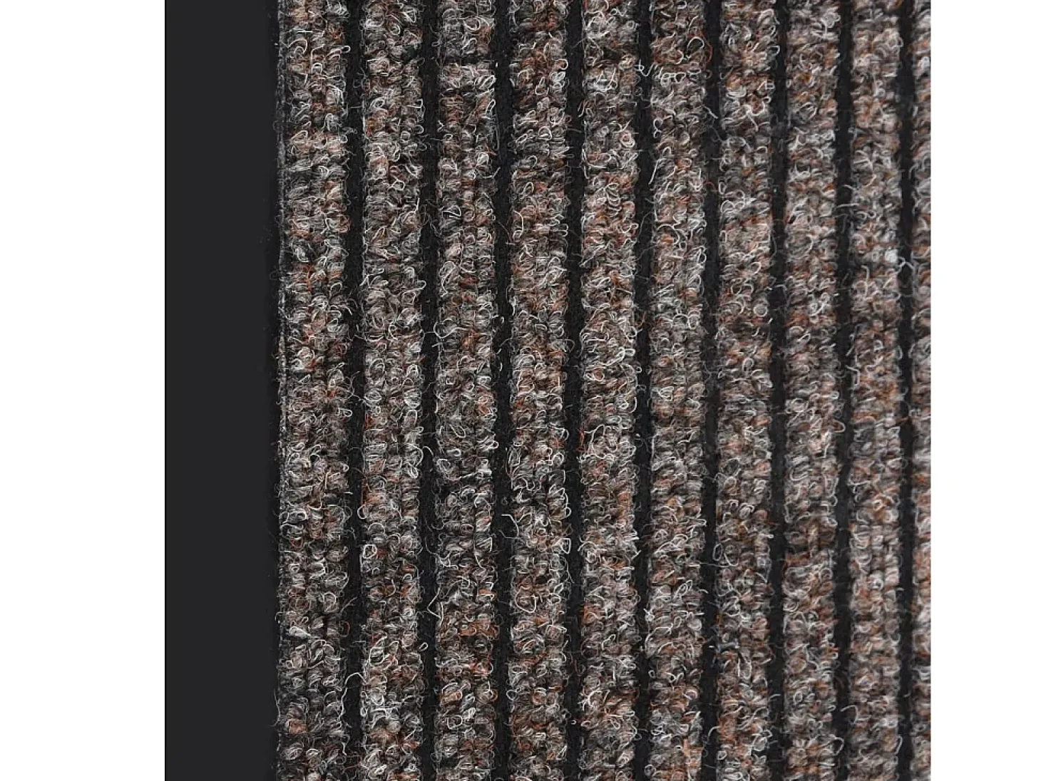 Felpudo de rayas beige 80x120 cm ES729661