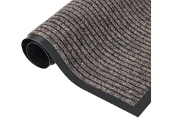 Felpudo de rayas beige 80x120 cm ES729661