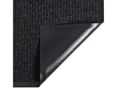Felpudo de rayas gris antracita 80x120 cm ES217755
