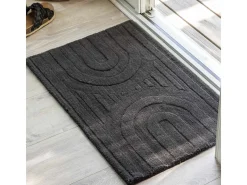 Felpudo Nora 80x50cm gris oscuro.