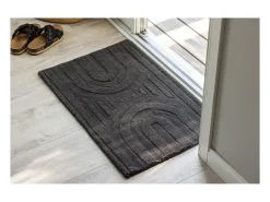 Felpudo Nora 80x50cm gris oscuro.